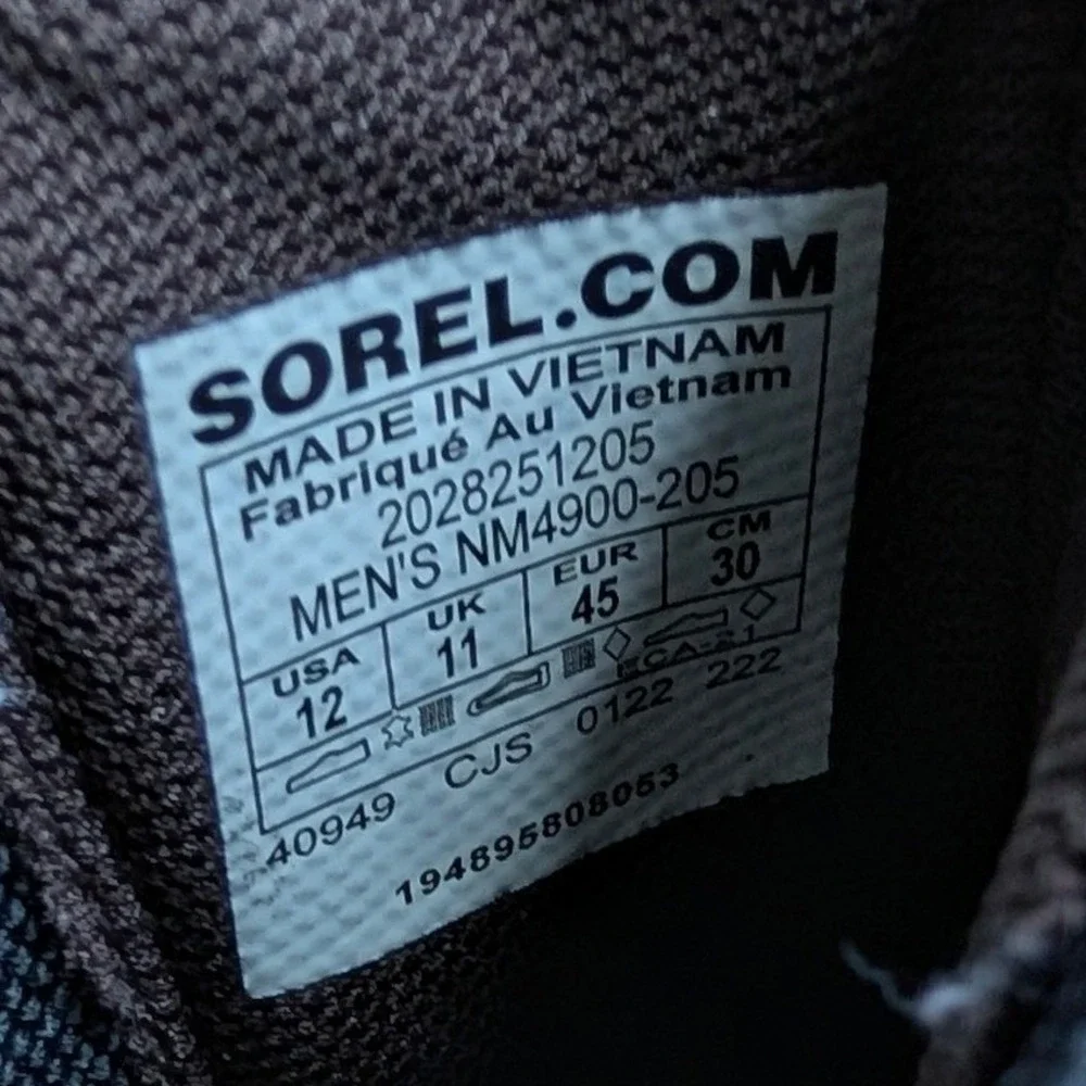Sorel Men Chelsea Waterproof Suede Boots Dark Brown Size 12
